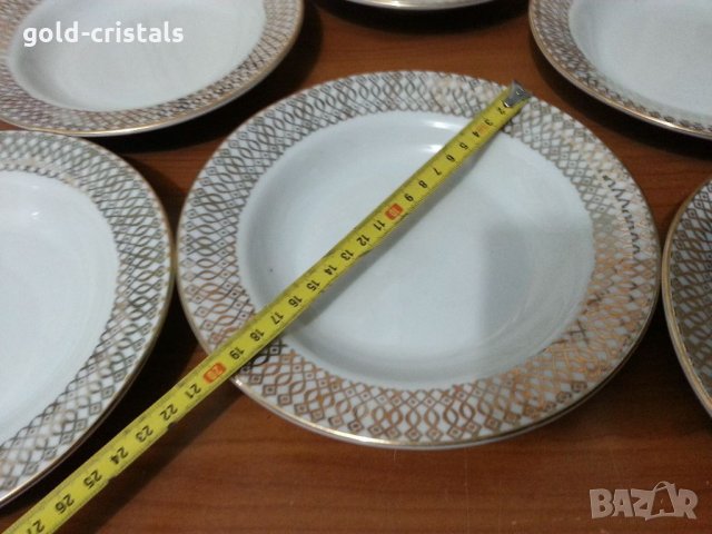 Стар български порцелан чинии дълбоки, снимка 2 - Антикварни и старинни предмети - 34804662
