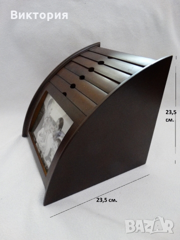 Дървена кутия/албум за снимки - 120 + 1 бр., снимка 2 - Други - 36044882