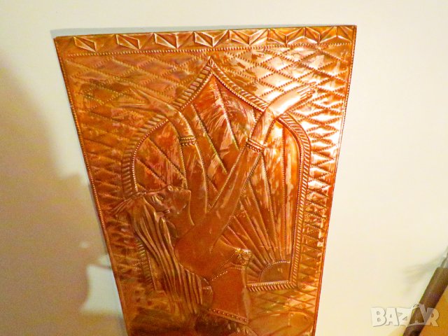 Огромно медно пано  с екзотична танцьорка - красота за вашия дом, офис, заведение еротика секс 18+, снимка 2 - Декорация за дома - 40052052