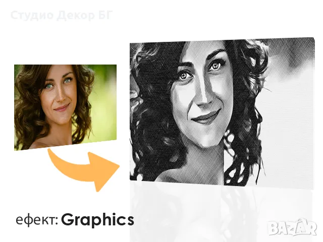 Картина с дигитално рисувана снимка, снимка 3 - Картини - 28515730