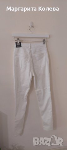 Бял панталон ,размер М, снимка 1 - Панталони - 40874372