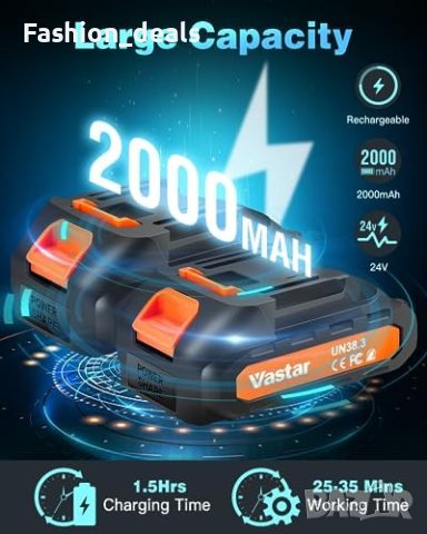 Нов Мини моторен трион с батерия и вериги за рязане дърва градина двор, снимка 5 - Градински инструменти - 42241461