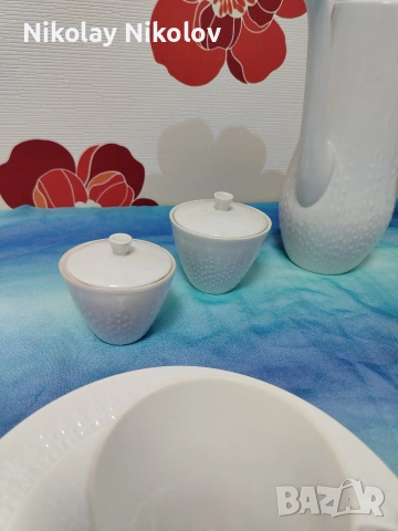 Порцеланов сервиз Hutschenreuther Serie Exzellent weiss, снимка 3 - Сервизи - 53329937