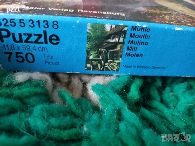 Пъзел "Mill” Ravensburger 1976г. 750 части , снимка 5 - Пъзели - 53873036