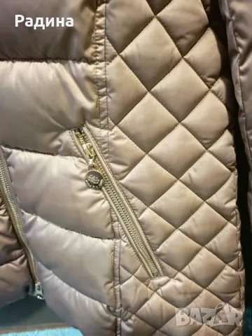 Продавам носено 2-3 пъти олекотено зимно яке с естествен пух размер М-Л, снимка 4 - Якета - 49176859