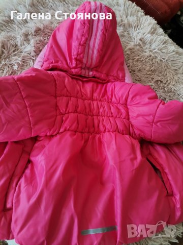 Детско яке, шапка и розови ботички, снимка 3 - Бебешки якета и елеци - 35913616