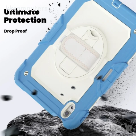 Apple iPad Air 11 2024 Silicone Hybrid PC Tablet Case /Shoulder Strap Удароустойчив Калъф и Протекто, снимка 6 - Калъфи, кейсове - 51025510