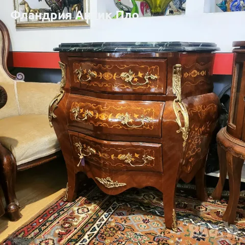 Луксозен комод Луи ХV , снимка 6 - Скринове - 36603443