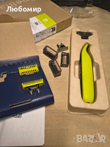 Philips OneBlade 360 ​​Autentisk Електрически тример за брада, самобръсначка и оформяща машина , снимка 3 - Електрически самобръсначки - 53410299