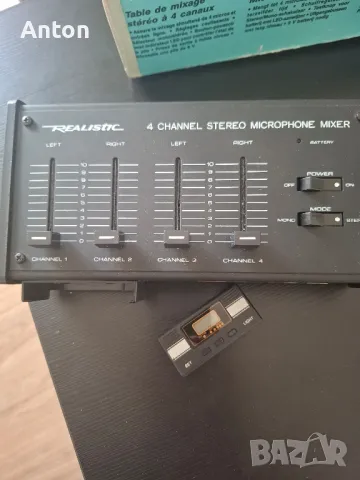 4 -ри канален микрофонен миксер с дистанционно , снимка 3 - Микрофони - 49867589