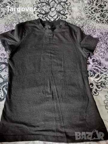 Черна дамска блуза , снимка 1 - Тениски - 40996822