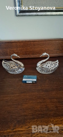 Две кристални бонбониери, снимка 5 - Други стоки за дома - 53426647