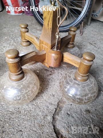 Полилей от ковано желязо , снимка 2 - Лампи за таван - 53451085