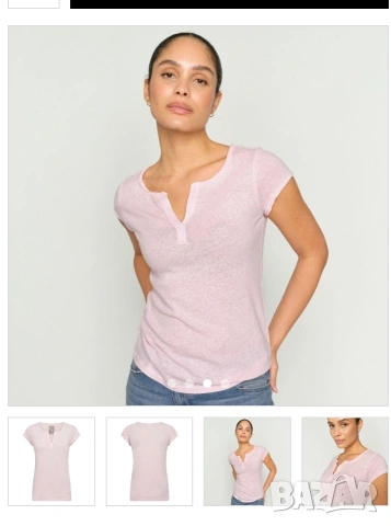 Mos Mosh 50% лен 50% памук, размер С, снимка 8 - Тениски - 53579002