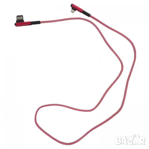 USB към Lightning кабел с Г образни конектори 1 метър, снимка 2 - USB кабели - 55862957