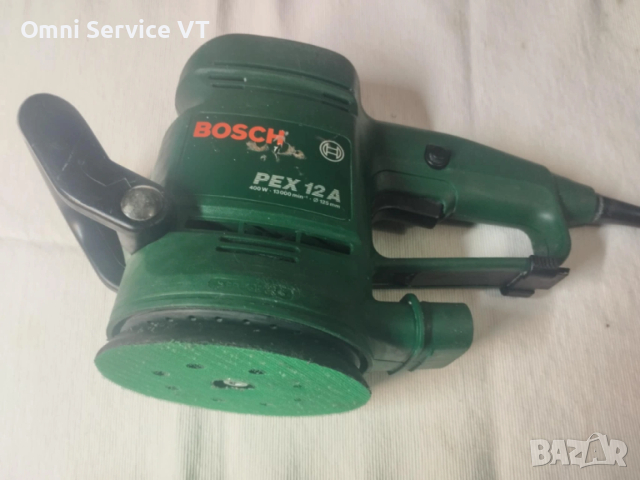 Орбитален шлайф BOSCH 400W, снимка 4 - Шлайфмашини - 53636477