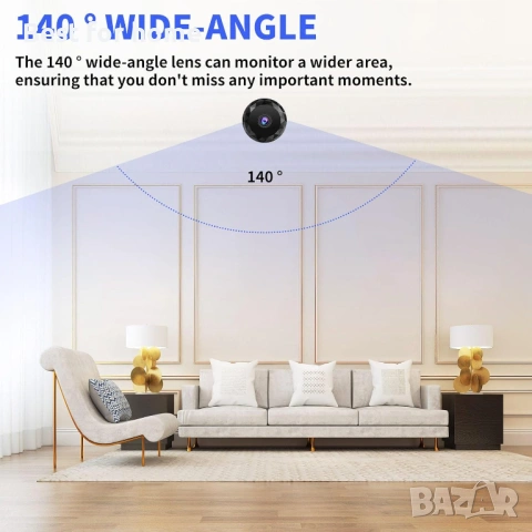 2K 4MP Охранителна WiFi Камера Hiseeu – 360° Въртяща се, Цветно нощно виждане и AI Проследяване, снимка 3 - HD камери - 53165455