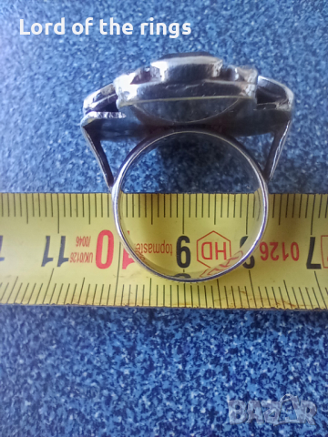 Дамски сребърен пръстен с камъни, снимка 3 - Пръстени - 44709645