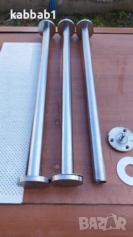 Подпори за мебели или нещо друго - Тръби от неръждаема стомана с фланци -   , снимка 2 - Железария - 53659632