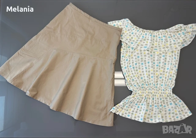 Поли с подарък блузка - Diesel, Benetton, Esprit, Gap и др., размер S, снимка 3 - Поли - 50963986