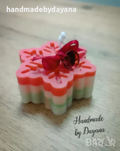 Коледна соева свещ , снимка 1