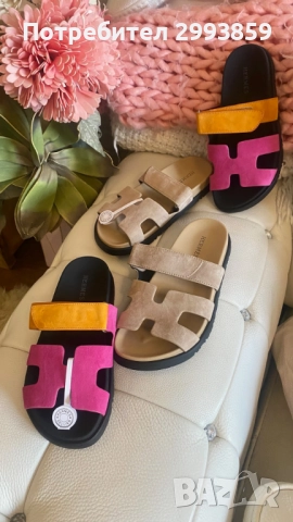 Чехли ЕРМЕС н.37* Hermes chypre sandals, снимка 5 - Чехли - 42728789