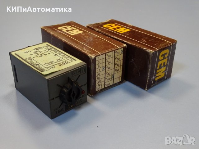 реле време CEM 981 system EI31 timing relay 0-12 sec, снимка 9 - Резервни части за машини - 42539986