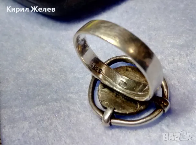 ФЕШЪН АРТ ДИЗАЙН СРЕБЪРЕН ПРЪСТЕН РОДИРАНО СРЕБРО 925 АЖУРНА БИЖУТЕРСКА ИЗРАБОТКА 43791, снимка 2 - Пръстени - 50136209