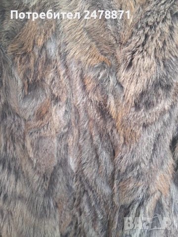 Дамско палто от естествен косъм - миеща мечка. Отлично състояние., снимка 4 - Якета - 52389621