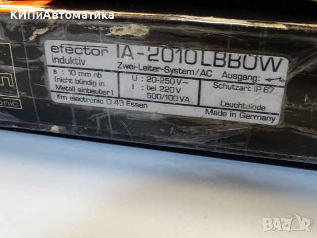 индуктивен датчик EFECTOR IFM IA-2010LBBOW inductive sensor 20-250 VAC, снимка 8 - Резервни части за машини - 39382737