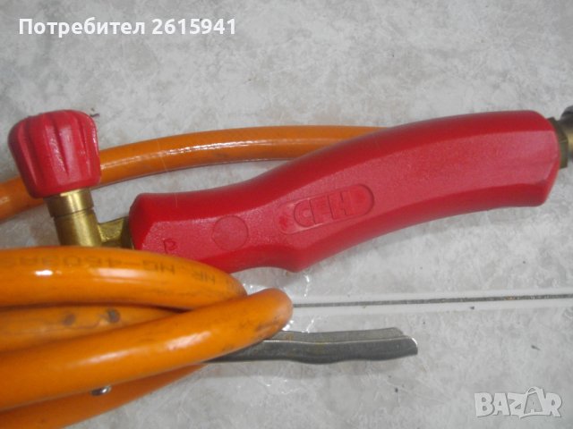 88см ГАЗОВА ГОРЕЛКА ЗА ХИДРОИЗОЛАЦИИ ПОКРИВИ НЕМСКА МАСИВНА CFH С МАРКУЧ 5 м ОРИГИНАЛНИ, снимка 4 - Други инструменти - 41515490