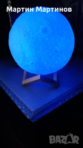Лампа 3D MOON LIGHT, снимка 6 - Настолни лампи - 53133962