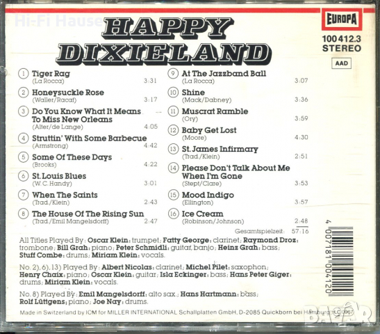 Happy Dixieland, снимка 2 - CD дискове - 36241588