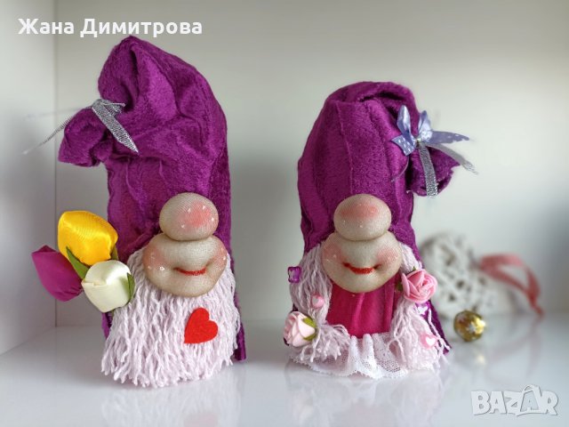 Влюбени гномчета , снимка 5 - Декорация за дома - 34426466