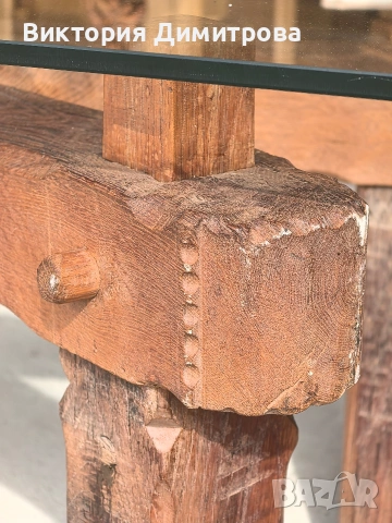 Арт Холна маса Рустик, снимка 3 - Маси - 53739536