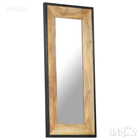 vidaXL Огледало, 110x50 см, мангово дърво масив, снимка 5 - Огледала - 56146698