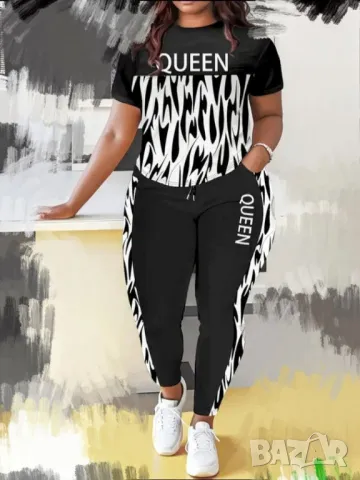 Дамски комплект Queen 👑 плюсов размер!, снимка 2 - Комплекти - 49653844