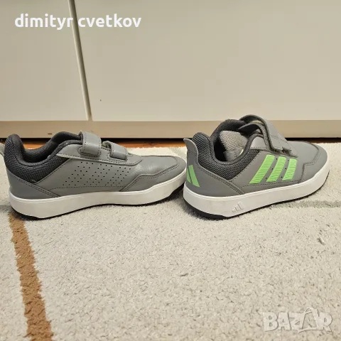 Детски маратонки adidas Tensaur Sport 3.0 – №33.5, сиви/зелени, снимка 3 - Детски маратонки - 56258420