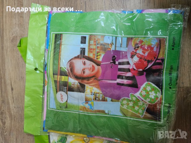 Кухненски комплект от 3 части – престилка, ръкавица и ръкохватка., снимка 2 - Аксесоари за кухня - 42467487