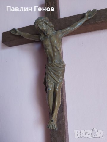Стар кръст , Исус Христос 50х26см , снимка 4 - Други ценни предмети - 41394552