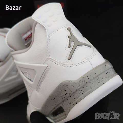 Nike Air Jordan 4 Retro White Oreo Нови Оригинални Обувки Размер 41 Номер Бели , снимка 8 - Кецове - 41681464