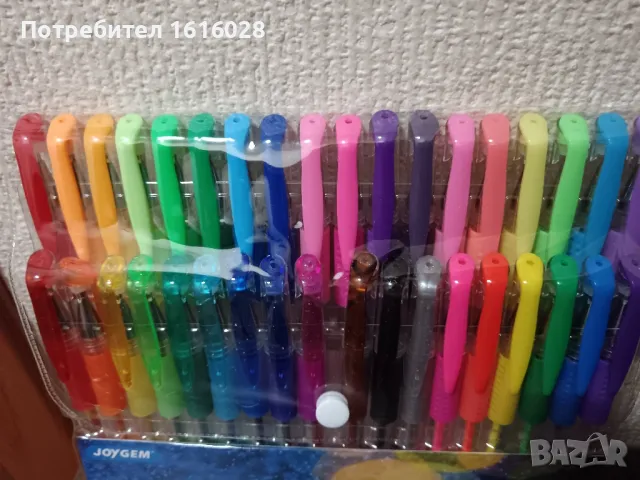Комплект 36 цветни гел химикали. , снимка 2 - Ученически пособия, канцеларски материали - 49551678