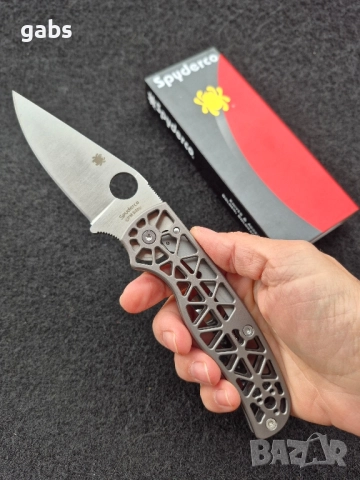 Сгъваем нож Spyderco Edgerati С266, снимка 12 - Ножове - 52213794