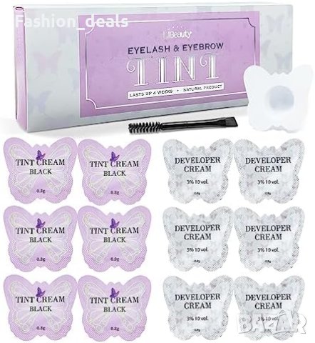 Нов 2 в 1 полупостоянен комплект за мигли вежди Черна боя , снимка 3 - Декоративна козметика - 42511780