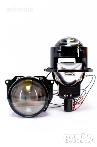 LED Лупи за вграждане 3.0 инча 55W 7000LM 2 бр к-т къси и дълги, снимка 2 - Аксесоари и консумативи - 51808477