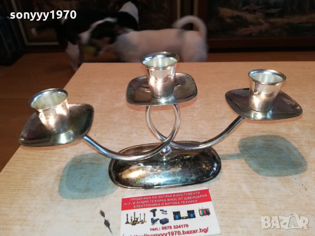 КРАСИВ СВЕЩНИК ОТ ГЕРМАНИЯ 0802221902, снимка 7 - Антикварни и старинни предмети - 35720989