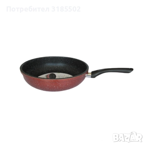 Тиган Rosberg, Дълбок, Мраморно покр., Индукция, Бордо меланж, снимка 2 - Съдове за готвене - 51457495