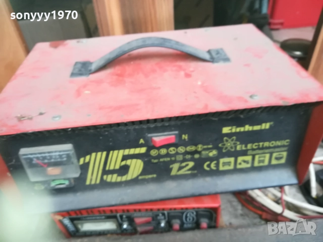 EINHEL 12V 15AMP.BATTERY CHARGER-ВНОС SWISS 0910251617, снимка 10 - Аксесоари и консумативи - 51999676
