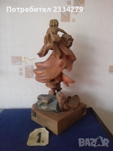 Стари статуи ръчна дърворезба от различни години, автори, държави, снимка 4 - Статуетки - 52544136