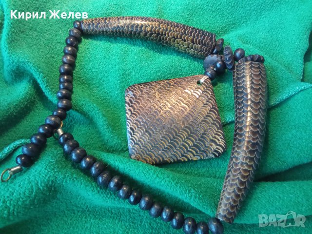 ЗУЛУСКА РОГ от КАФЪРСКИ БИВОЛ РЪЧНО ИЗРАБОТЕНА ОГЪРЛИЦА 33931